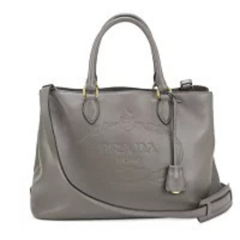 Prada Tote Bag Gray Handbag